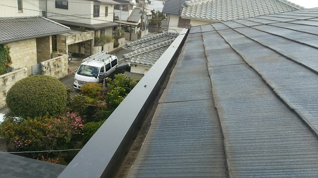 明石市　軒先　板金工事　完了